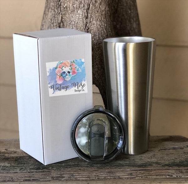 The Reason Someone Smiles, Drink, Whatever Tumbler - Vintage Rose Design Co.
