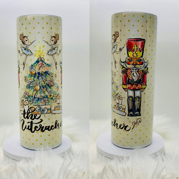 Nutcracker with Background Color Sublimation Tumbler