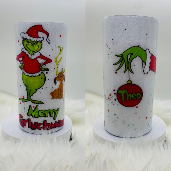 Resting Grinch Face Epoxy Tumbler