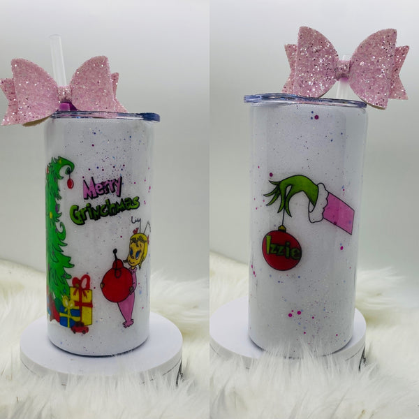 Resting Grinch Face Epoxy Tumbler