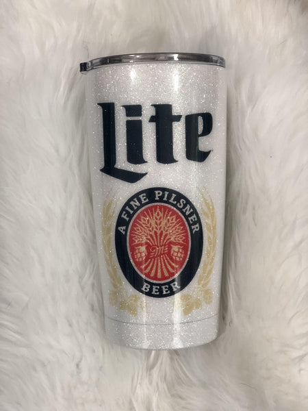 Coors Light Beer Tumbler - Vintage Rose Design Co.