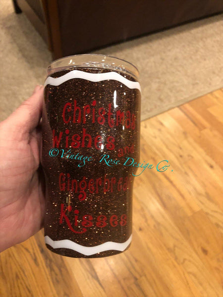 Gingerbread Man Tumbler - Vintage Rose Design Co.