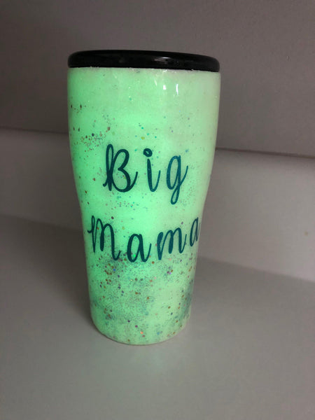 Skinny Girls are For Wimps Glitter Tumbler - Vintage Rose Design Co.