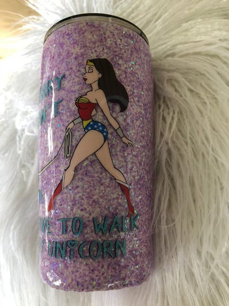 Wonder Woman Unicorn Tumbler - Vintage Rose Design Co.