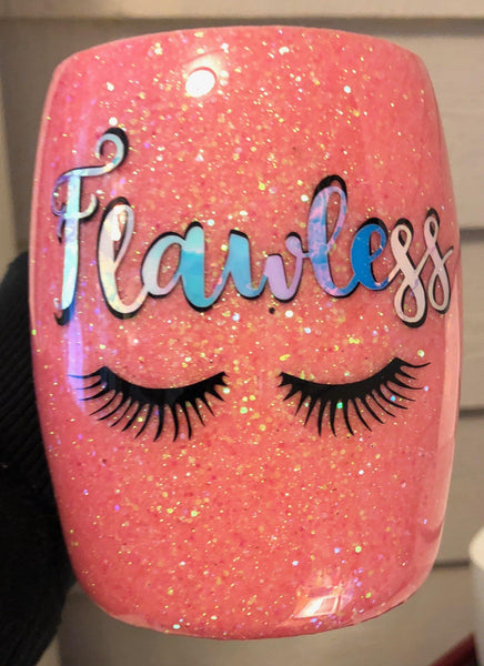 Flawless Glitter Tumbler - Vintage Rose Design Co.