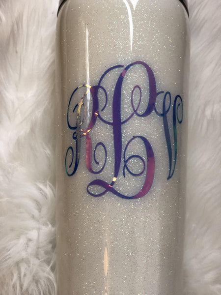 Lab Coat Glitter Tumbler - Vintage Rose Design Co.