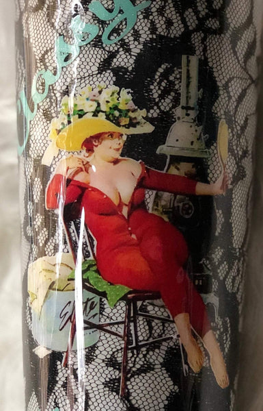 Lace Glitter Tumbler/Pinup tumbler - Vintage Rose Design Co.