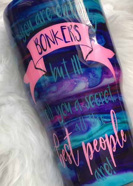 Tattooed Alice in Wonderland Ink Tumbler - Vintage Rose Design Co.