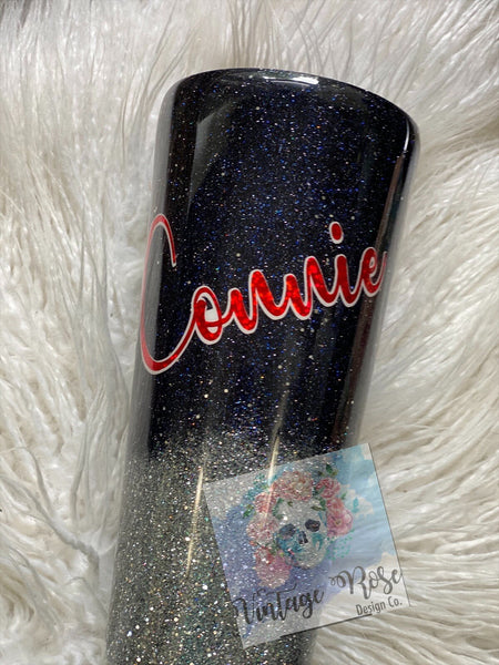 Ombre/Leopard Tongue Epoxy Tumbler