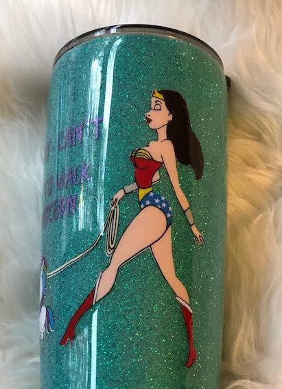 Wonder Woman Unicorn Tumbler - Vintage Rose Design Co.