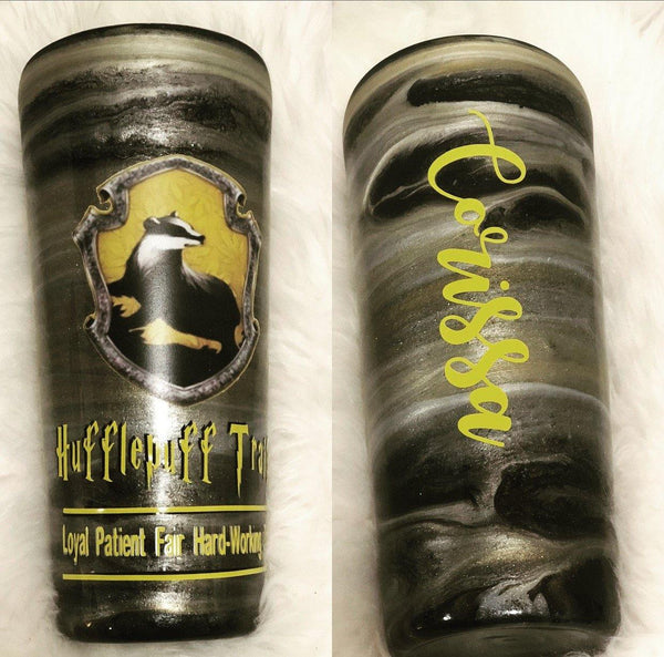 Harry Potter Hufflepuff Tumbler - Vintage Rose Design Co.