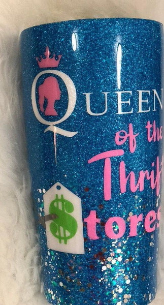 Thrift Store Queen Tumbler - Vintage Rose Design Co.
