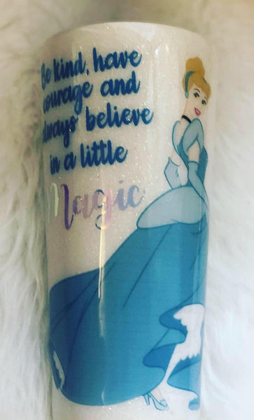 Cinderella Disney Tumbler - Vintage Rose Design Co.
