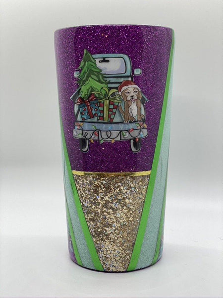 Christmas Truck Split Cup - Vintage Rose Design Co.
