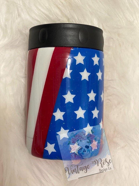 American Flag Tumbler - Vintage Rose Design Co.