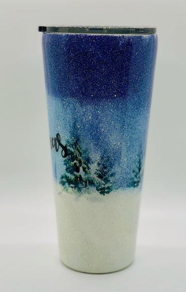 I'll Be Home for Christmas Tumbler - Vintage Rose Design Co.