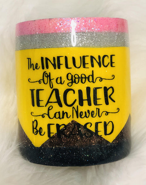 Pencil Teacher Tumbler - Vintage Rose Design Co.