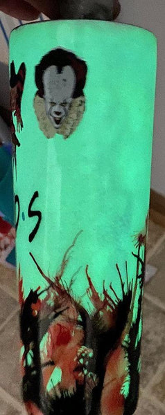 Halloween Squad Goals Tumbler Glow in the Dark - Vintage Rose Design Co.