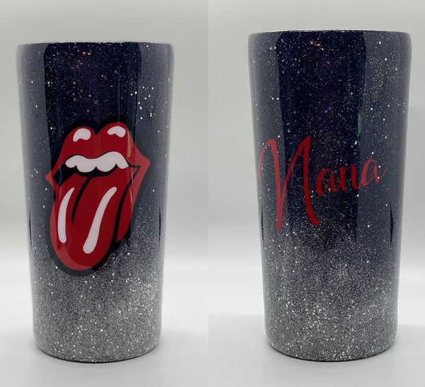 Ombre/Leopard Tongue Epoxy Tumbler