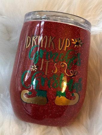Drink Up Grinches Tumbler - Vintage Rose Design Co.
