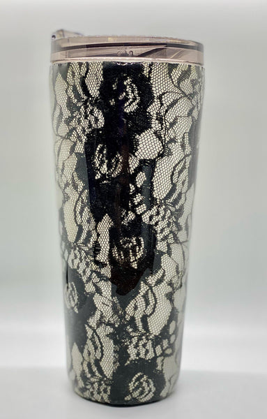Classy But I Cuss a Little Lace Tumbler - Vintage Rose Design Co.