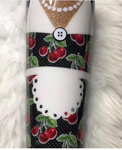I Love Lucy/Cherry Dress Tumbler - Vintage Rose Design Co.