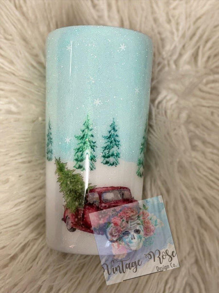 I'm Dreaming of a White Christmas Tumbler - Vintage Rose Design Co.