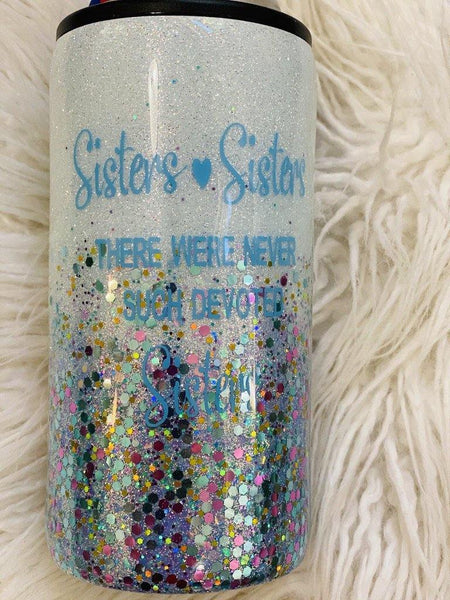 Sisters Sisters/White Christmas Tumbler - Vintage Rose Design Co.