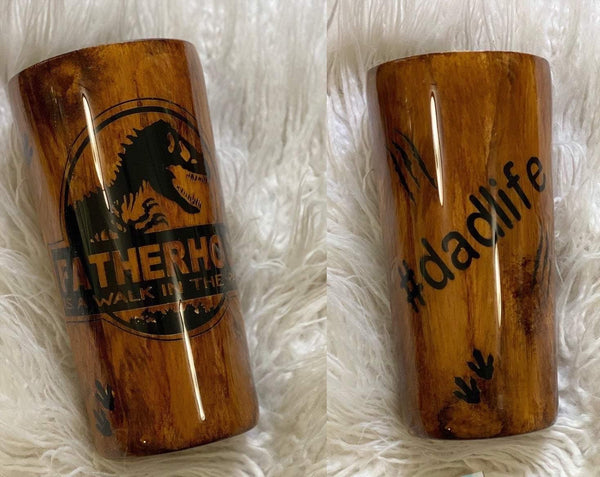 Dad Life/Fatherhood is a Walk in the Park Tumbler - Vintage Rose Design Co.