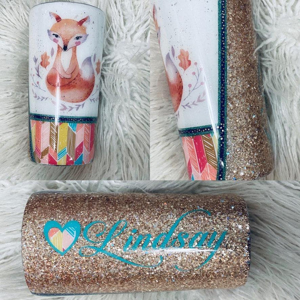 Split Tumbler/Fox Tumbler - Vintage Rose Design Co.