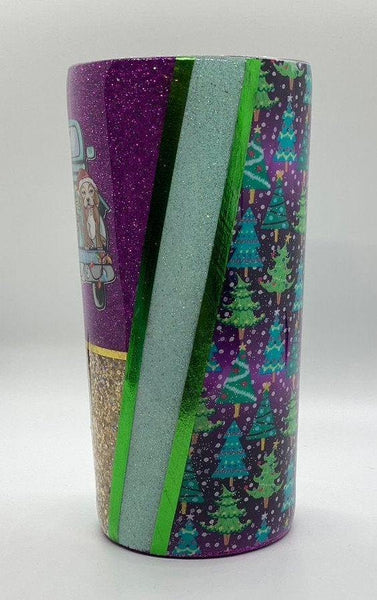 Christmas Tumbler/A Puppy for Christmas - Vintage Rose Design Co.