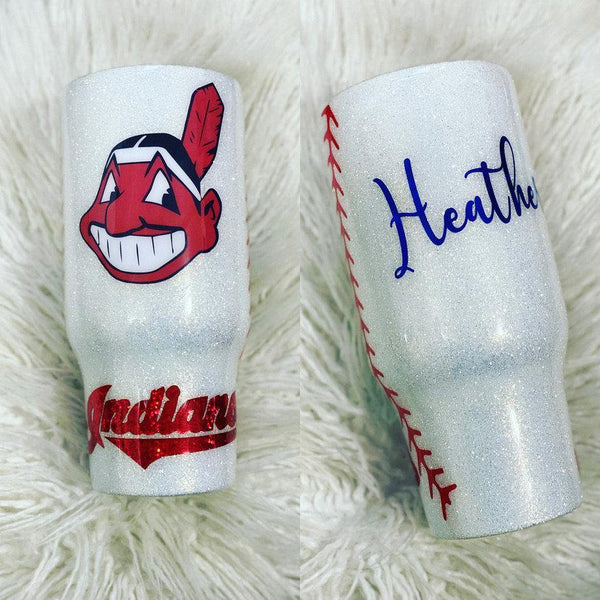 Cleveland Indians Tumbler - Vintage Rose Design Co.