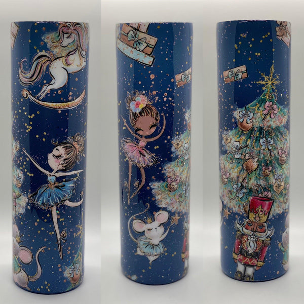 A Nutcracker Christmas Tumbler - Vintage Rose Design Co.