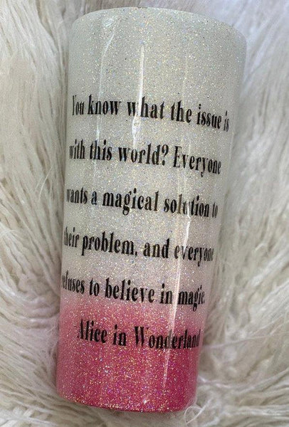 Alice in Wonderland Tumbler - Vintage Rose Design Co.