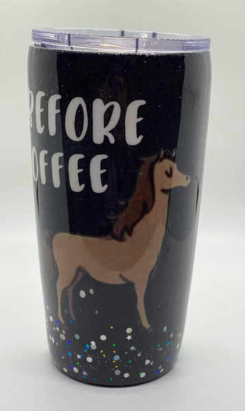 Before Coffee After Coffee Tumbler - Vintage Rose Design Co.