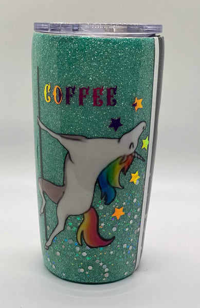 Before Coffee After Coffee Tumbler - Vintage Rose Design Co.