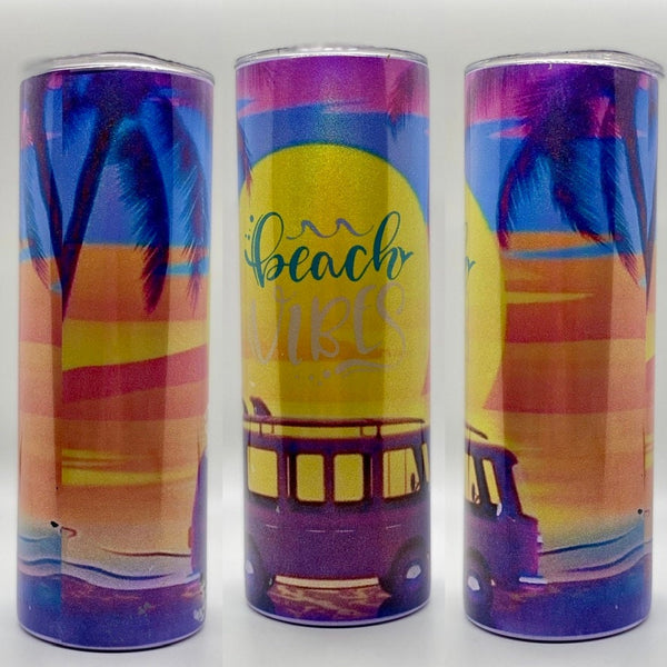 Beach Vibes Sublimation Tumbler