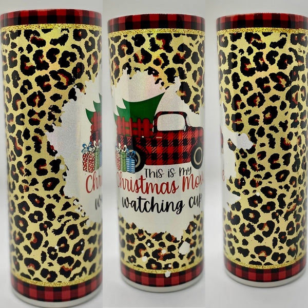 Christmas Movie Watching Sublimation Tumbler