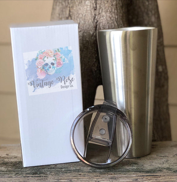 Alice In Wonderland Teacup Tumbler - Vintage Rose Design Co.