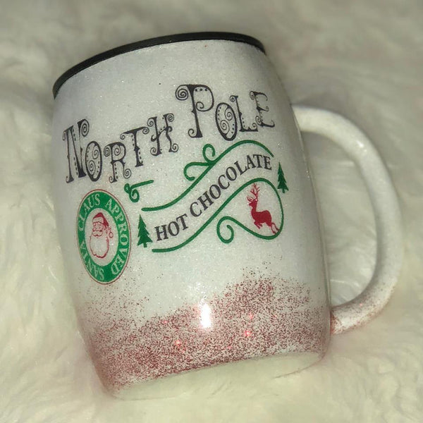 North Pole Hot Chocolate Tumbler - Vintage Rose Design Co. 