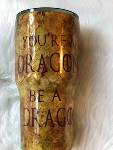 Game of Thrones Dragon Scale Tumbler - Vintage Rose Design Co. 