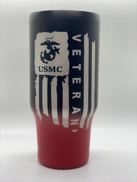 USMC Marine Corp. Tumbler - Vintage Rose Design Co. 