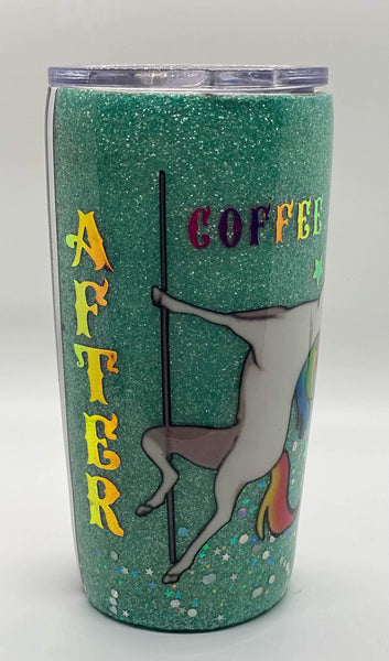 Before Coffee After Coffee Tumbler - Vintage Rose Design Co. 