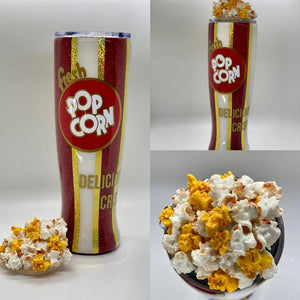 Popcorn Tumbler with Popcorn Topper