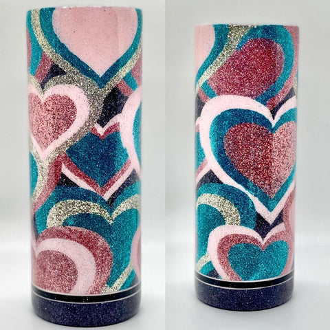 Heart Burst Epoxy Tumbler