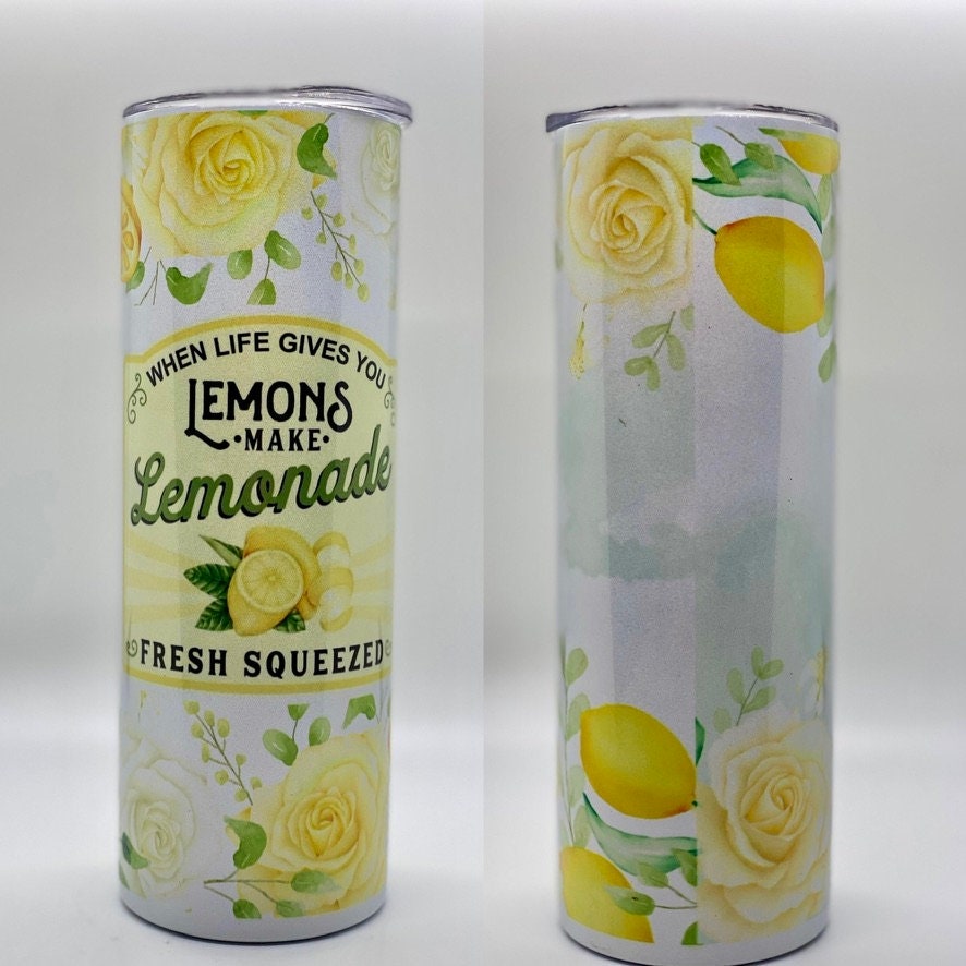 Lemonade Floral Sublimation Tumbler